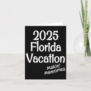 Overeenkomende 2025 Florida Gezinsvakantie Herinne Kaart