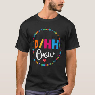 Overeenkomende Dhh-bemanningsdoof en moeilijk te h T-shirt