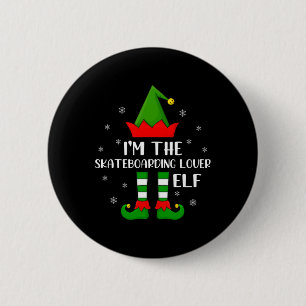 Overeenkomende familie ik ben de skateboardliefheb ronde button 5,7 cm