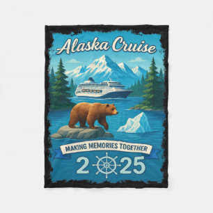 Overeenkomende familie vrienden en groep Alaskan A Fleece Deken