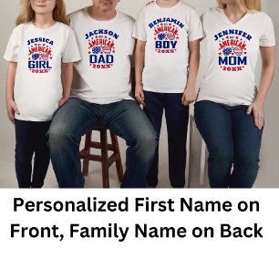 Overeenkomende familienaam 4 juli Alle Amerikaanse Romper