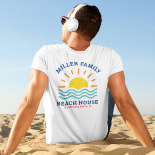Overeenkomende familienaam Summer Sunset Beach Hou T-shirt