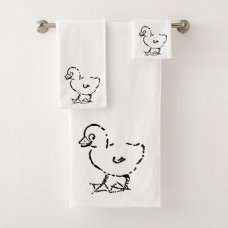 Overeenkomende handdoekset bad handdoek