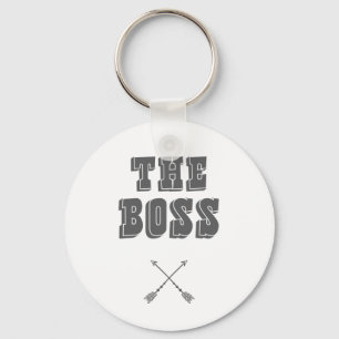 Overeenkomende paren Gift Cadeau de boss Cadeau Sleutelhanger