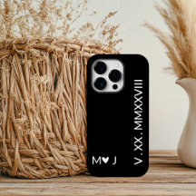 Overeenkomende Romeinse Numerieke iPhone-hoesjes v