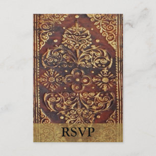 Overeenkomende RSVP Antiek Boek Afbeelding Kaartje