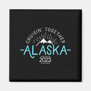 Overeenkomstige familie vrienden en groep Alaska c Magneet
