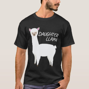 Overeenkomstige Gezinslama Dochter Lama voor Kind T-shirt