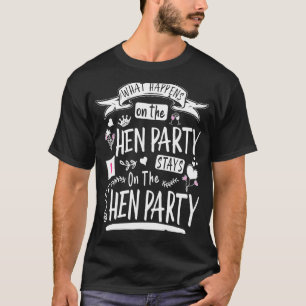 Overeenkomstige Hen Party Outfits Voor Vrouwen & B T-shirt