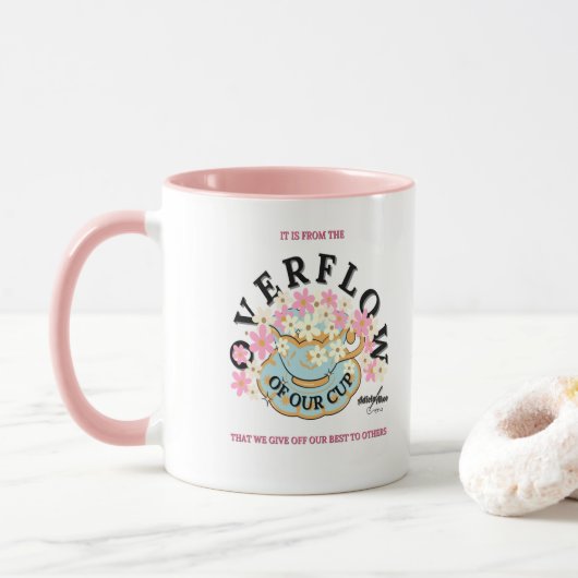 OVERFLOW Mug conçu par la poète Adiela Akoo (Avec donut)