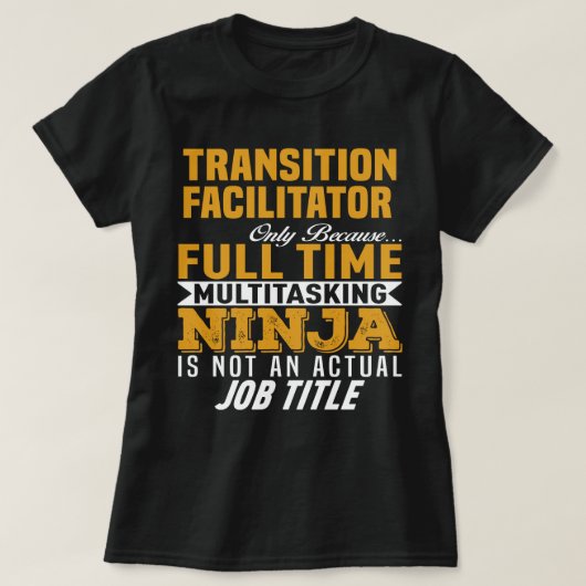 overgangsfacilitator t-shirt (Design voorkant)