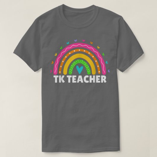 Overgangskinderen leraar regenboogvrouwen TK T-shirt (Design voorkant)