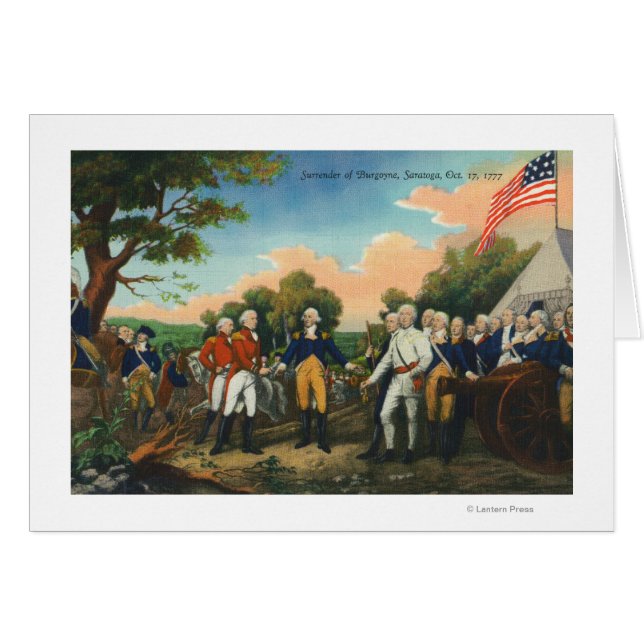 Overgave van Burgoyne (Voorkant Horizontaal)