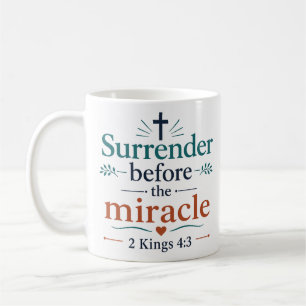 Overgave voor de Wonderbaarlijke Klassieke Christe Koffiemok