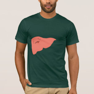 Overgedragen lever t-shirt