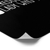 Overgeschoolde Cat Lady Poster (Hoek)