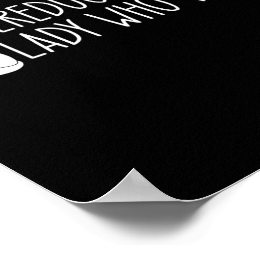 Overgeschoolde Cat Lady Poster (Hoek)