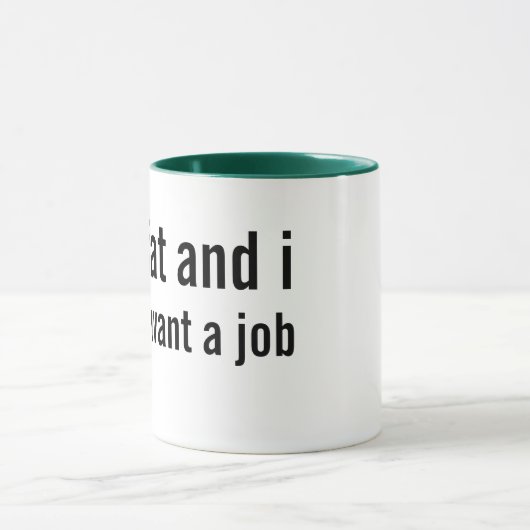 overgewicht en onderbetaalde arbeid mok (Midden)