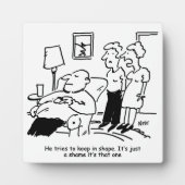 Overgewicht ongeschikt Man voor bijen probeert ges Fotoplaat (Voorkant)