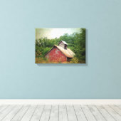 Overgroeid en verlaten canvas afdruk (Insitu (Houten vloer))