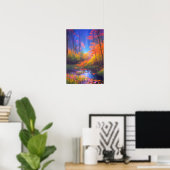 Overgroeide Charm in het Deep Forest Moeras Poster (Thuiskantoor)