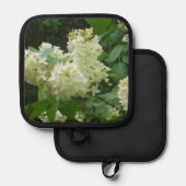 Overgrootmoeders Mooie witte lila's Pannenlap (Voorkant / Achterkant)