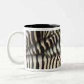 Overhead uitzicht van de Zebra van Burchell Tweekleurige Koffiemok (Links)