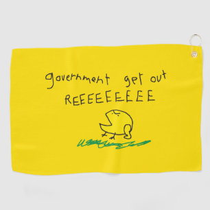 Overheid eruit REE SNEKRIGHT Gadsden Vlag Golfhanddoek
