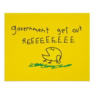 Overheid eruit REE SNEKRIGHT Gadsden Vlag Perfect Poster