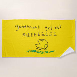 Overheid eruit REE SNEKRIGHT Gadsden Vlag Strandlaken