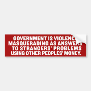 Overheid in een Nutshell Bumpersticker