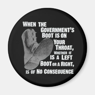 Overheid Jack Boot op je nek Magneet