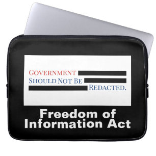 Overheid mag niet worden teruggedraaid FOIA Laptop Sleeve