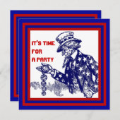 OVERHEIDS- OF MILITAIRE VERGUNNINGPARTIJINVITATIE KAART (Voorkant / Achterkant)