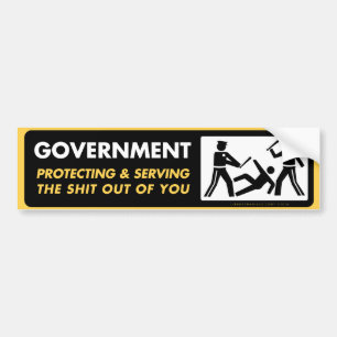 Overheidsbescherming en -dienstverlening bumpersticker