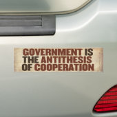 OverheidsBumpersticker Bumpersticker (Op auto)