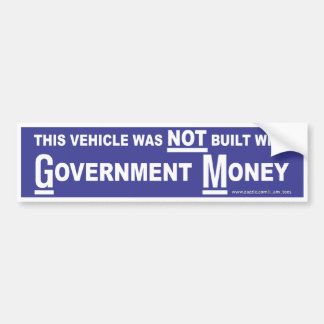 Overheidsgeld Bumpersticker