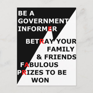 Overheidsinformant Briefkaart
