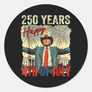 Overheidsinstantie 250e verjaardag van ronde sticker
