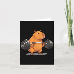 Overheidsinstantie Dlift Capybara Gym Grappige Fit Kaart