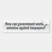 Overheidsunies? Bumpersticker (Voorkant)