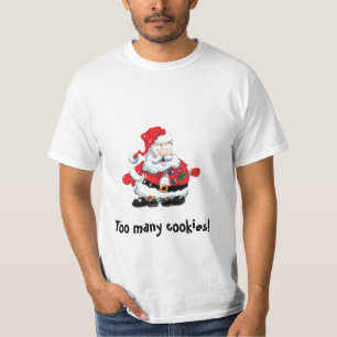 overhemd Sinterzieke cartoon Te veel koekjes! T-shirt