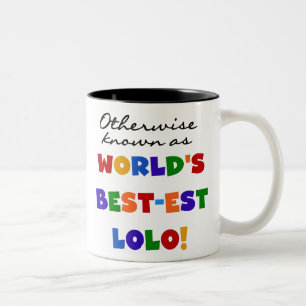 Overig Bekende Best-est Lolo T-shirts en geschenke Tweekleurige Koffiemok