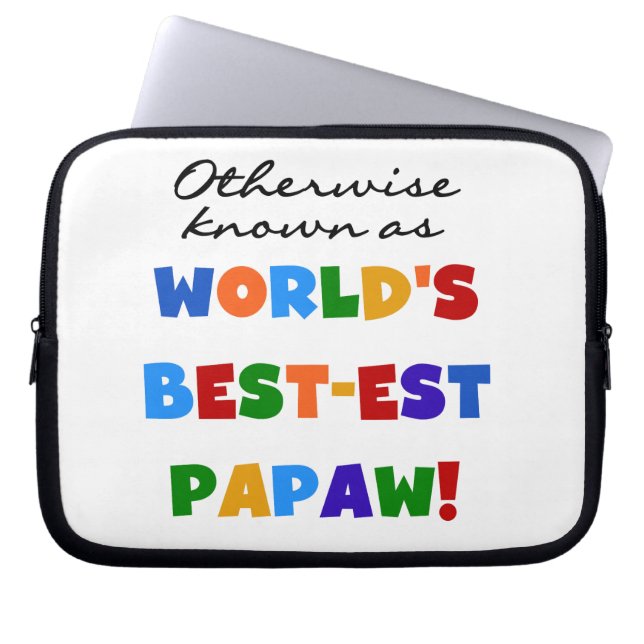 Overig Bekende Best-est Papaw T-shirts en geschenk Laptop Sleeve (Voorkant)