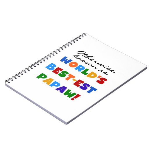 Overig Bekende Best-est Papaw T-shirts en geschenk Notitieboek (Linkerzijde)