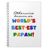 Overig Bekende Best-est Papaw T-shirts en geschenk Notitieboek (Voorkant)