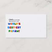 Overig Bekende Best-est Papaw T-shirts en geschenk Visitekaartje (Achterkant)