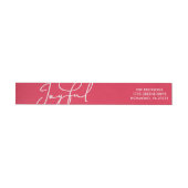 Overjoyed Classic Holiday Wrap rond label (Individueel)