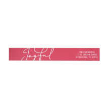 Overjoyed Classic Holiday Wrap rond label