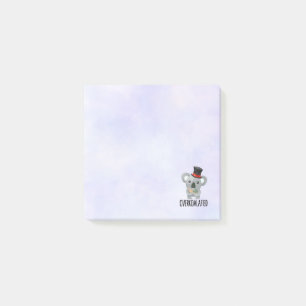Overkoalafied Pun Cute Koala in Top Hat Post-it® Notes